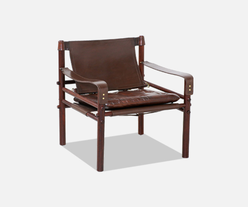 Arne Norell “Sirocco” Safari Leather Lounge Chair | Danish Modern L.A.