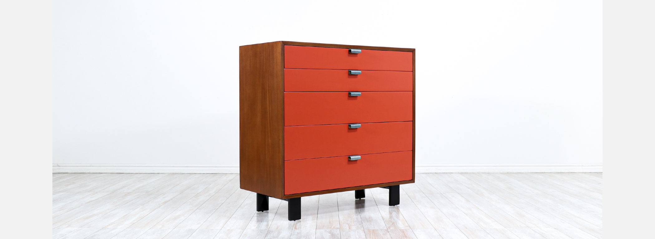 George Nelson Two-Tone Lacquered Chest of Drawers for Herman Miller Image