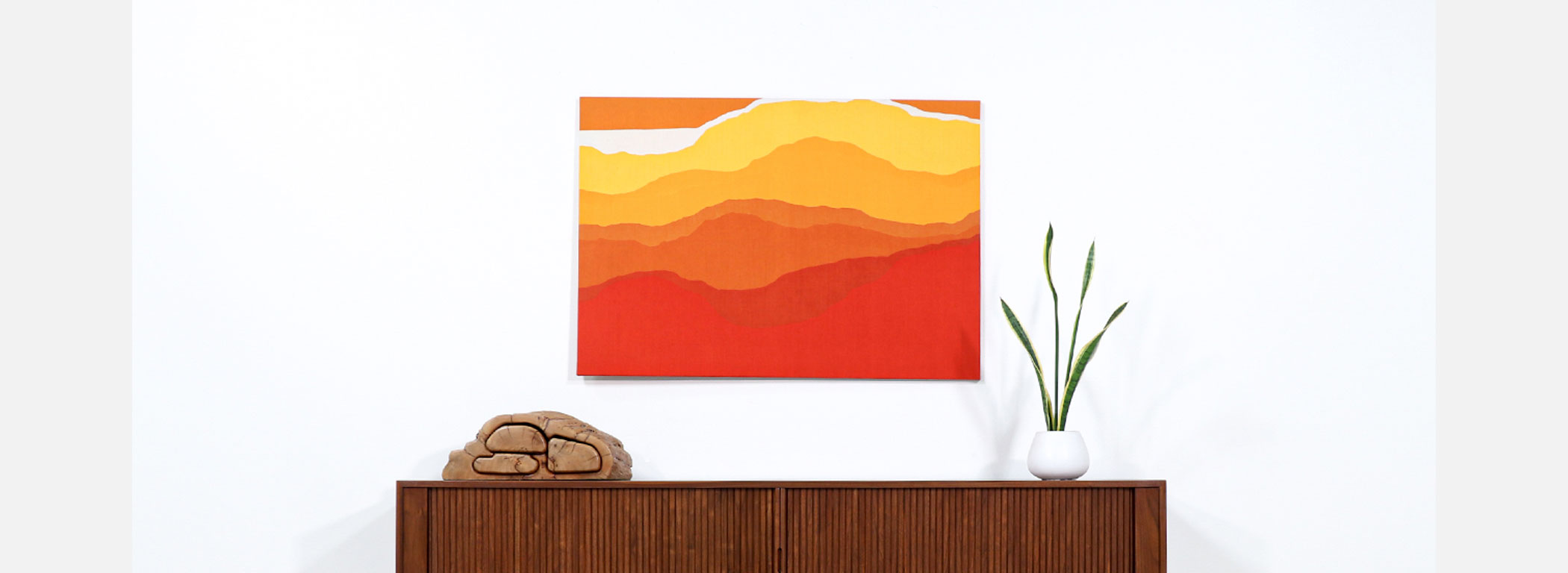 MidCentury Modern Textile Wall Art by Grant Allen for Alleniana Design