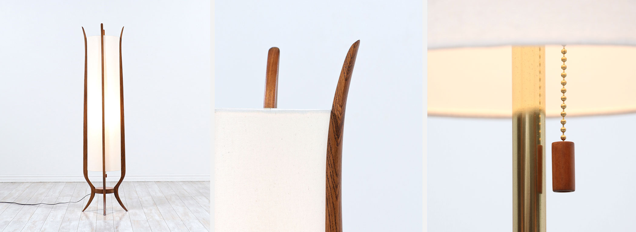 Modern Floor Lamp For Living Room, Adjustable Height Standing Lamp With