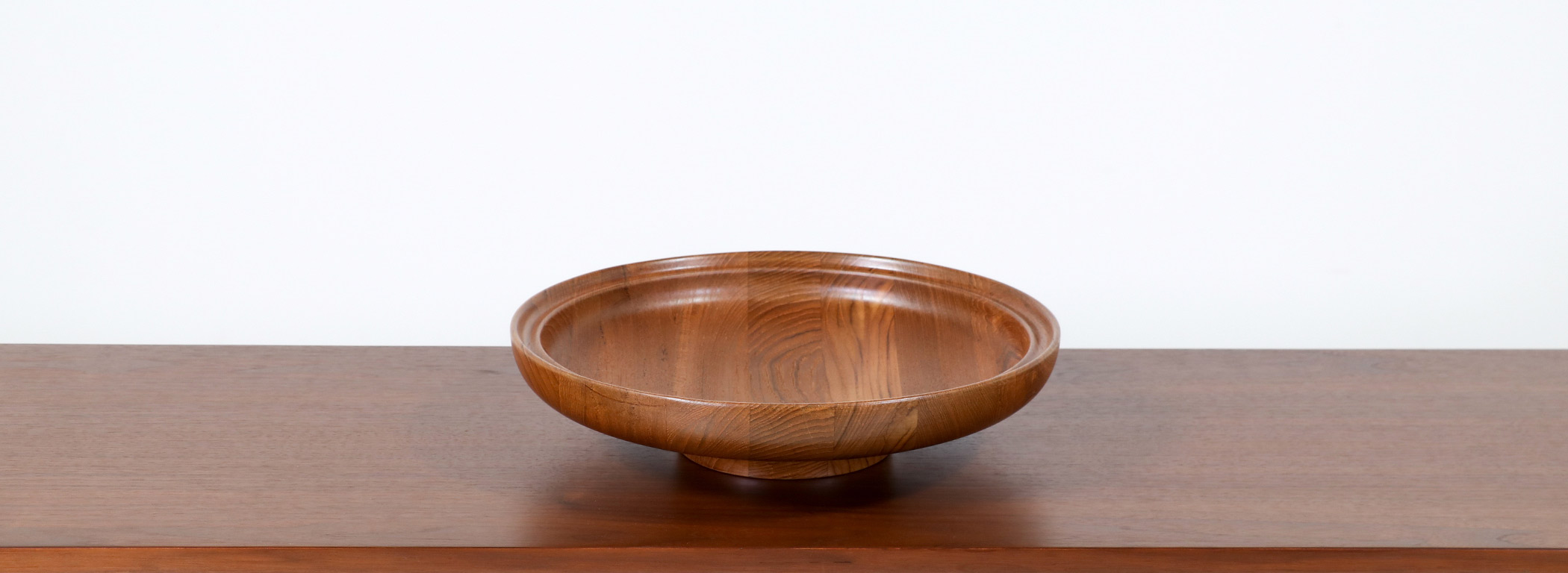 Henning Koppel Large Teak Bowl for Georg Jensen Image
