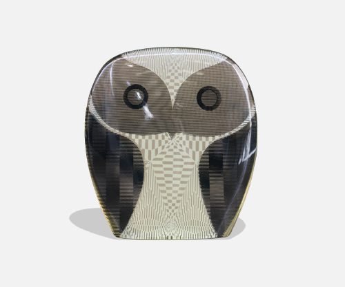 Abraham Palatnik Lucite Optic Art Owl Sculpture | Danish Modern L.A.