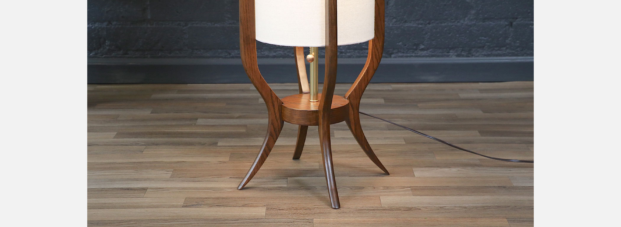 Sculptural Mid-Century Modern Floor Lamp by Roller Lamp Co