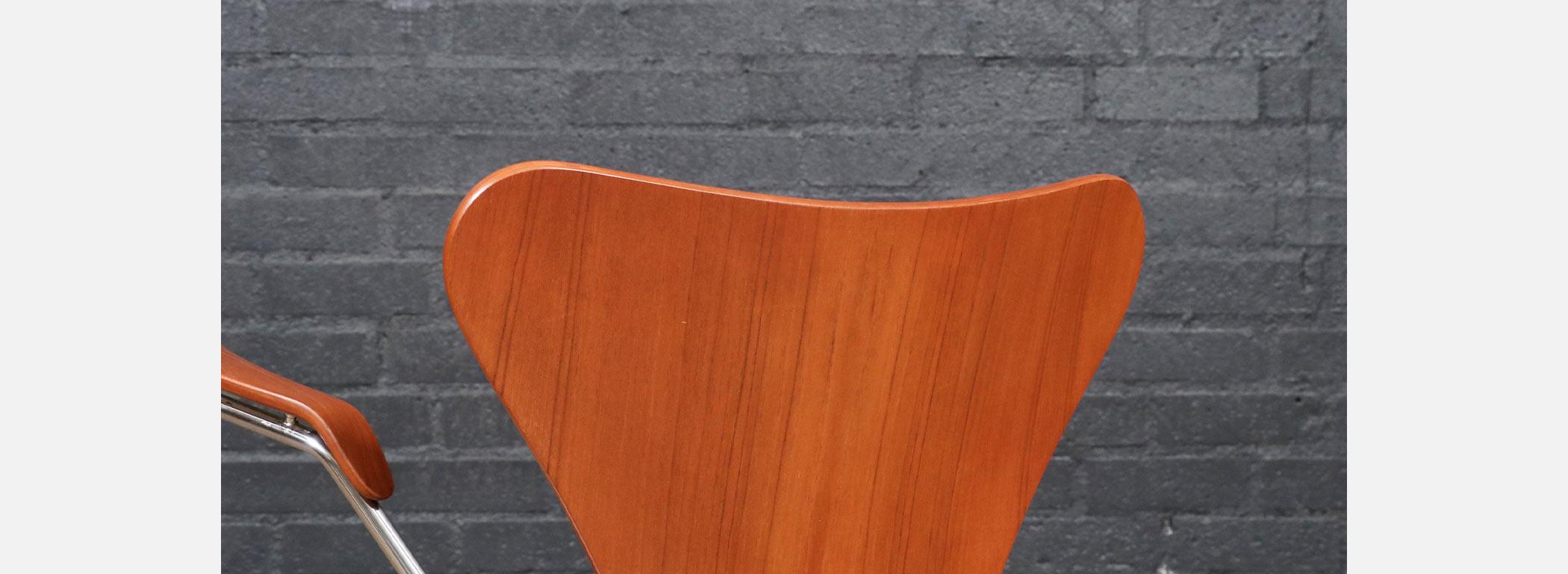 Vintage Arne Jacobsen Series-7 Teak Desk Chair for Fritz