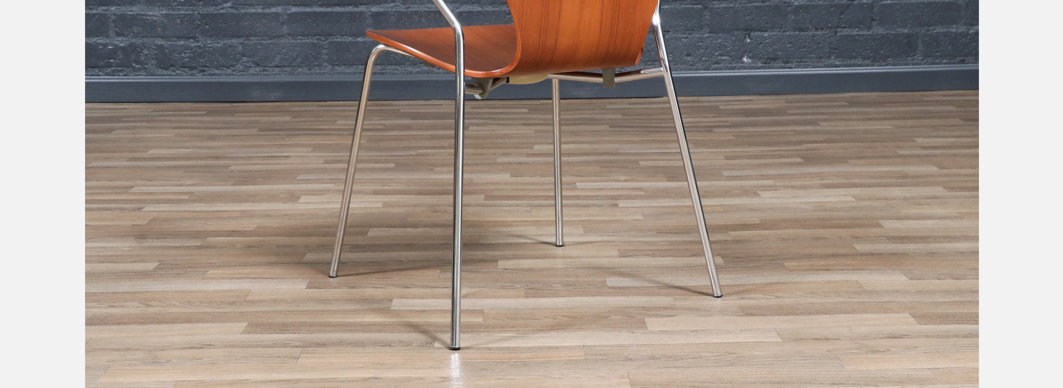 椅子 Arne Jacobsen 3170 Teak FRITZ HANSEN Arne Jacobsen 3170 Teak FRITZ HANSEN（Set of three Dot