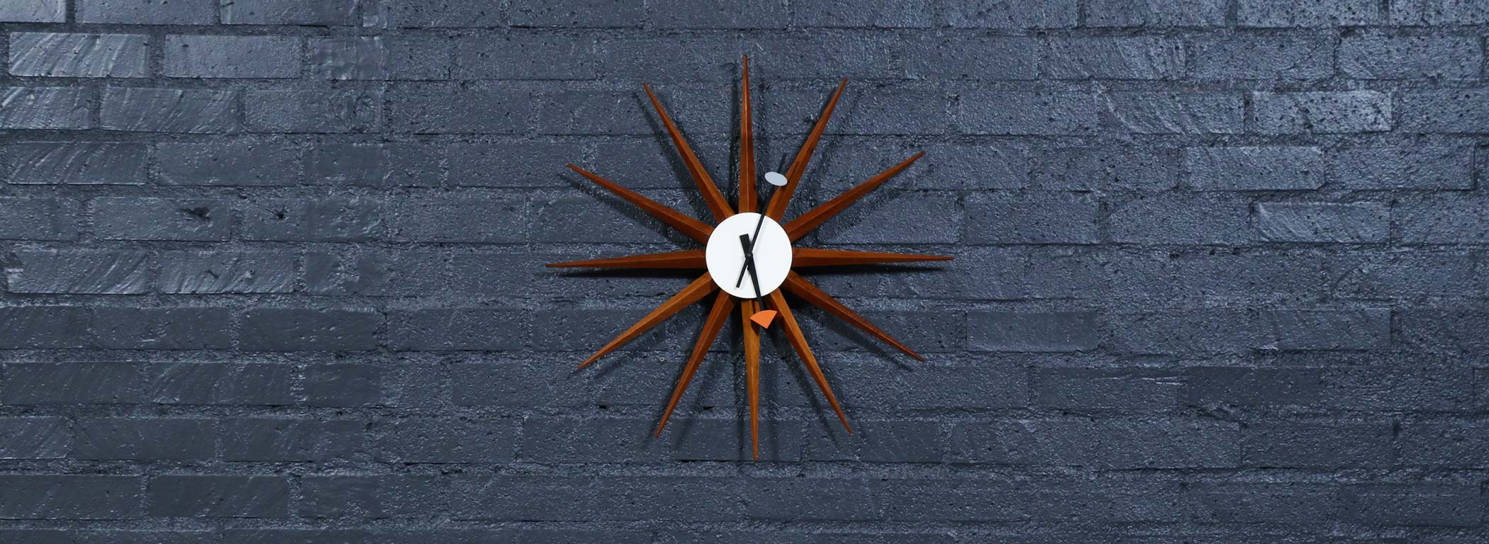 Vintage George Nelson Model-2202 Sunburst Clock for Howard Miller Image
