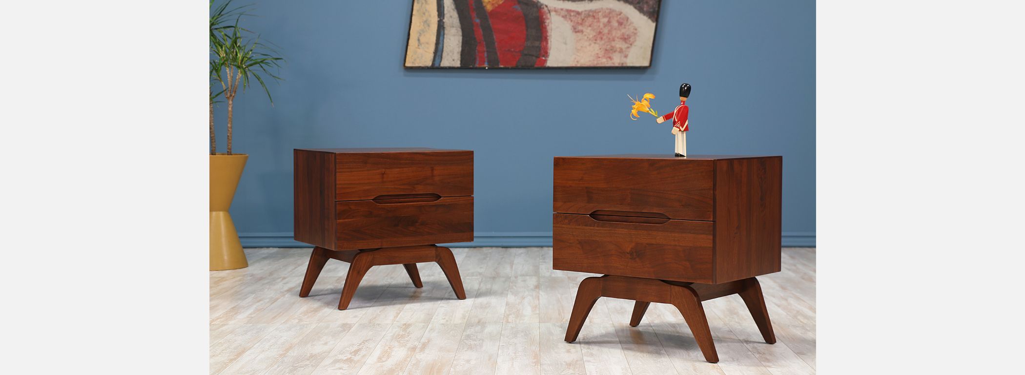 Pair of Vladimir Kagan Style Night Stands Image