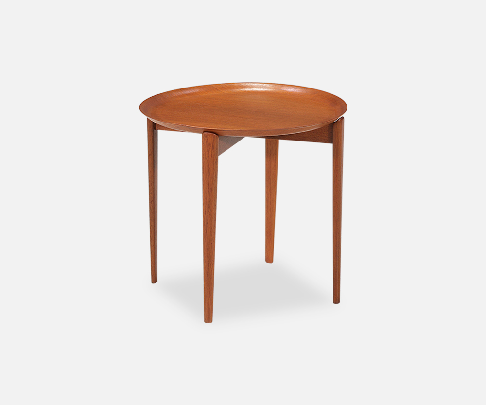 Swedish Modern Teak Tray Side Table Danish Modern L.A.