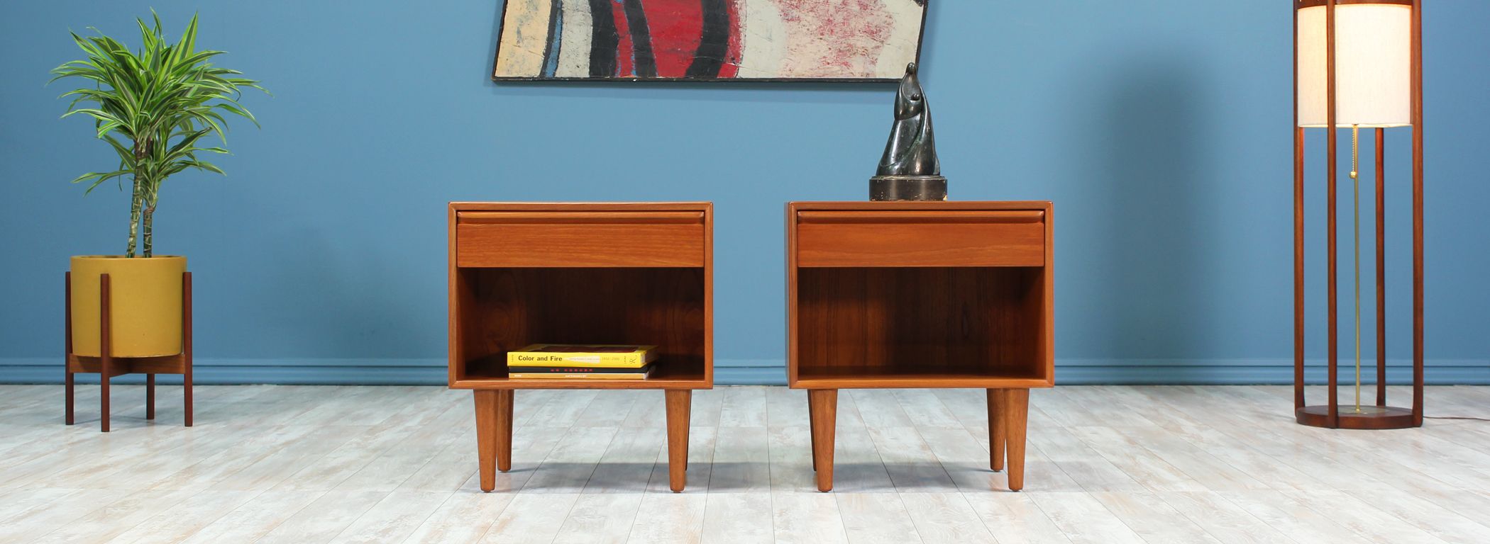 Mid-Century Modern Teak Night Stands by Westnofa-2 Image