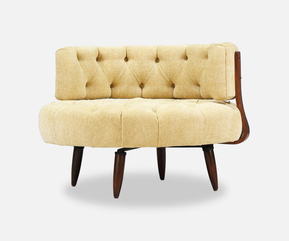 Adrian Pearsall Swivel Tufted Chair for Craft Associates Danish