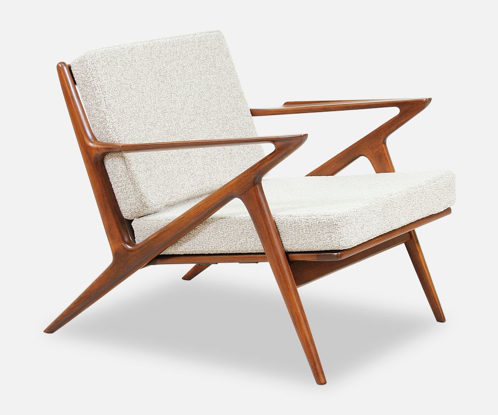 Danish Modern `Z` Lounge Chair by Poul Jensen for Selig Danish Modern